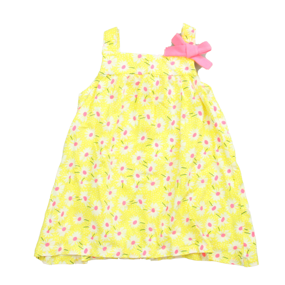 Du Pareil Girls Yellow | Pink Dress size: 24 Months